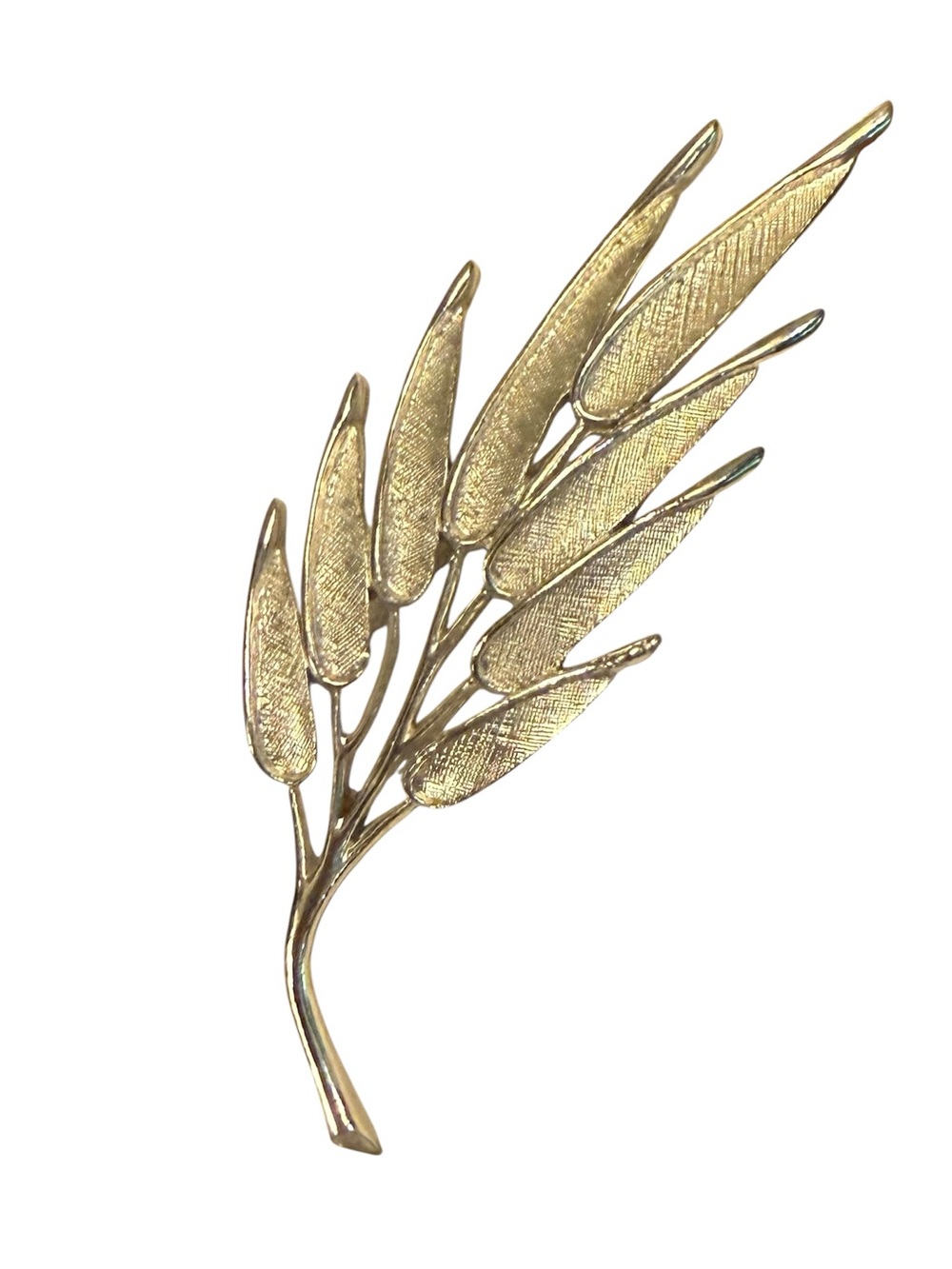 Vintage Judy Lee Silver Leaf Branch Brooch - Elegant Women’s Pin